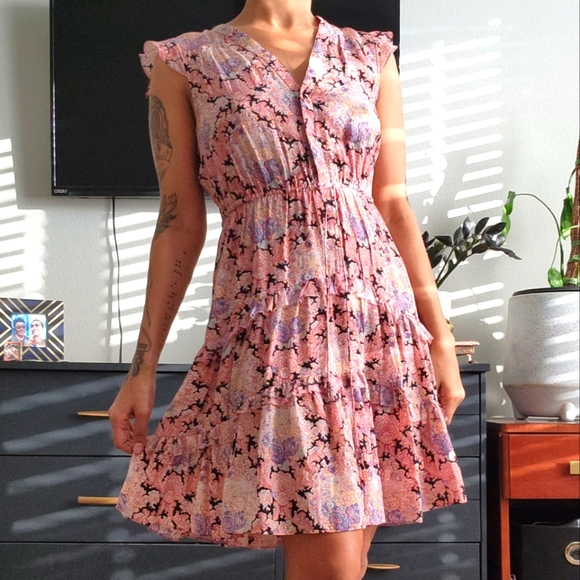 💐Floral Sheer dress - Picture 3 of 9